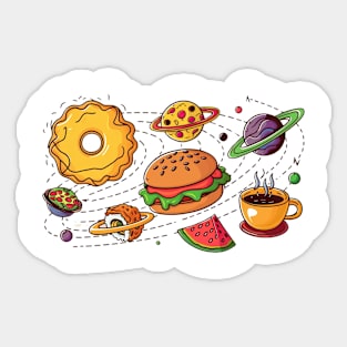 Cosmic Foodie Sticker